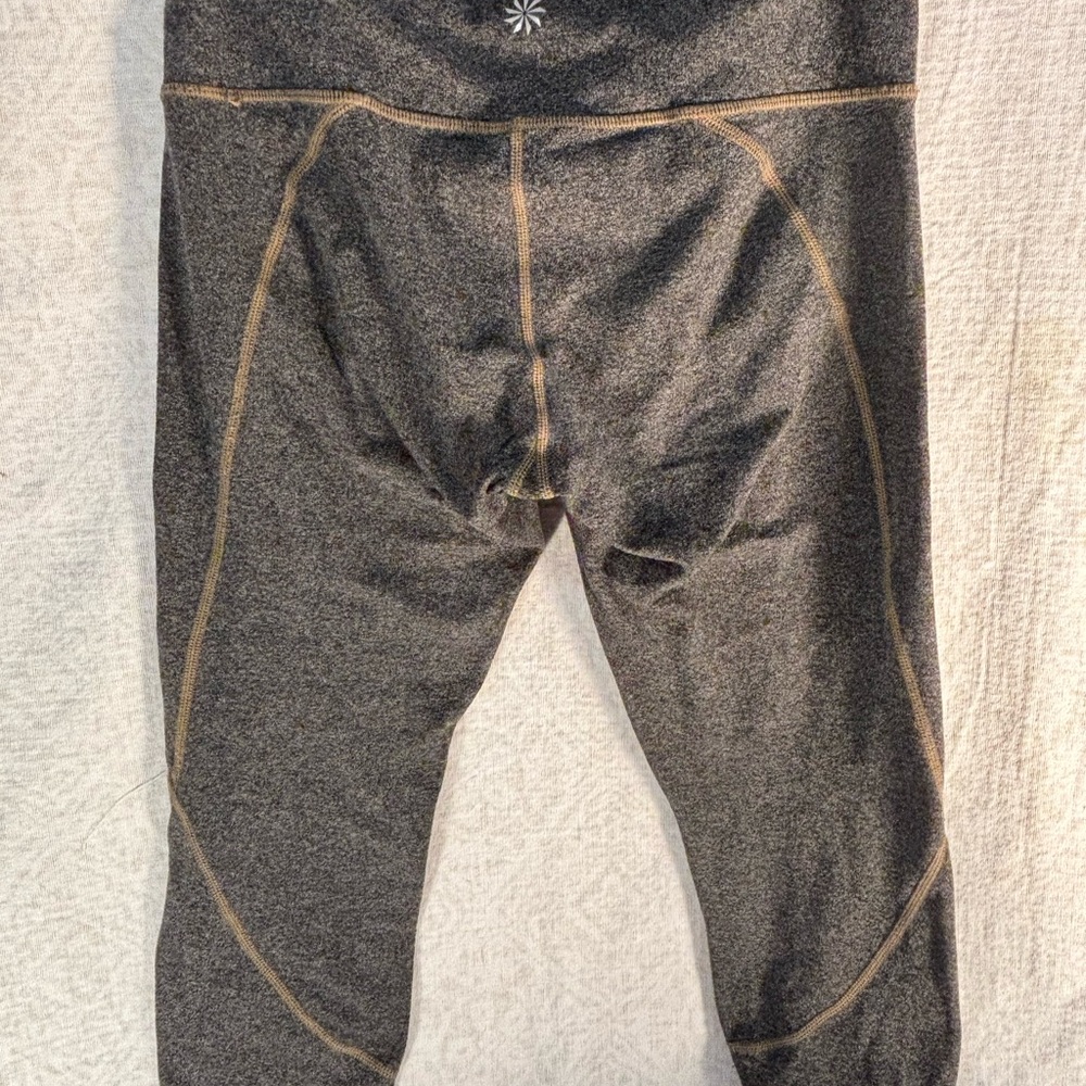 Athleta Ladies gray  Leggings with Contrast Stitching